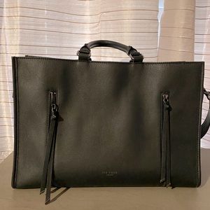 Ted Baker Hanee Double Zip Detail Leather Tote